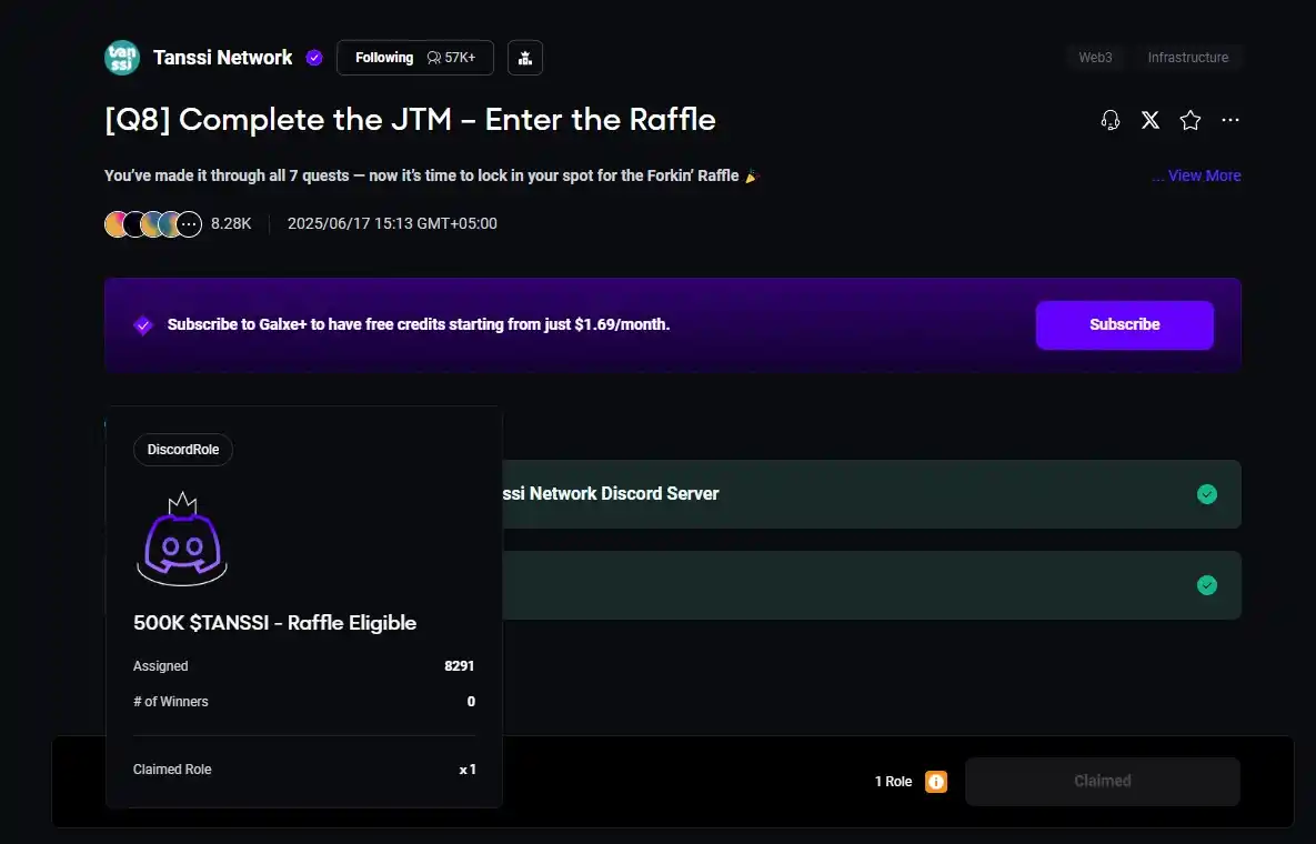Image from Shahzaib ALi: *🥳[Q8] Last Task Complete the JTM – Enter the Raffle*  You’ve made it...