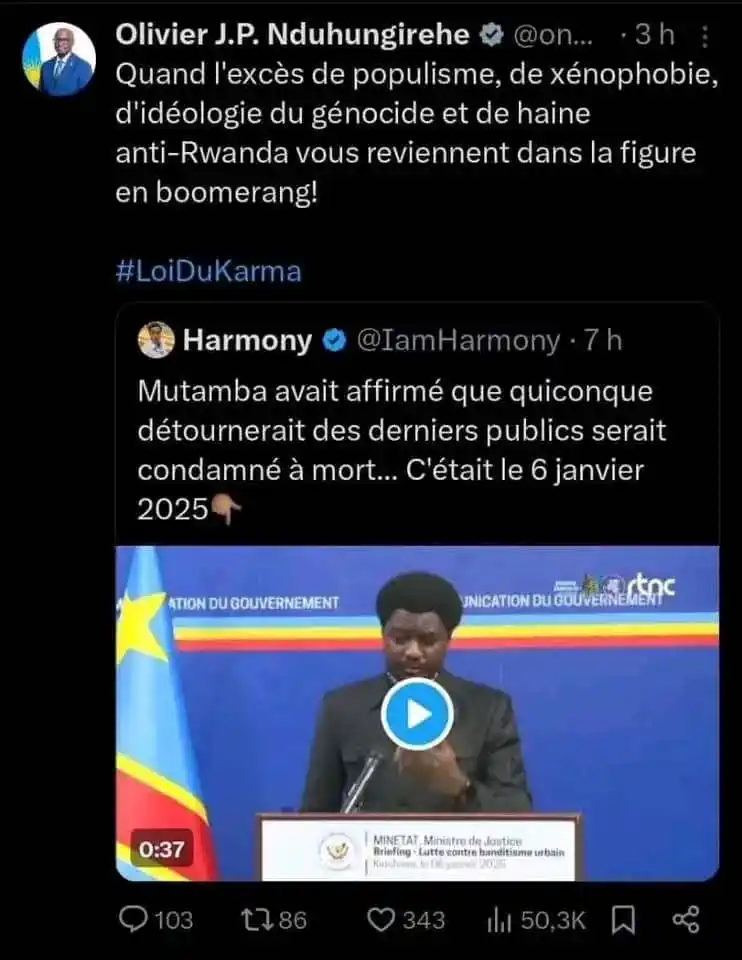 Image from π¨π
ππππ Β±243 πππππππππππ¨: QUAND LE RWANDA CΓLΓBRE LA CHUTE DE MUTAMBA ππ½ππ½ Quoi quβil arriv...