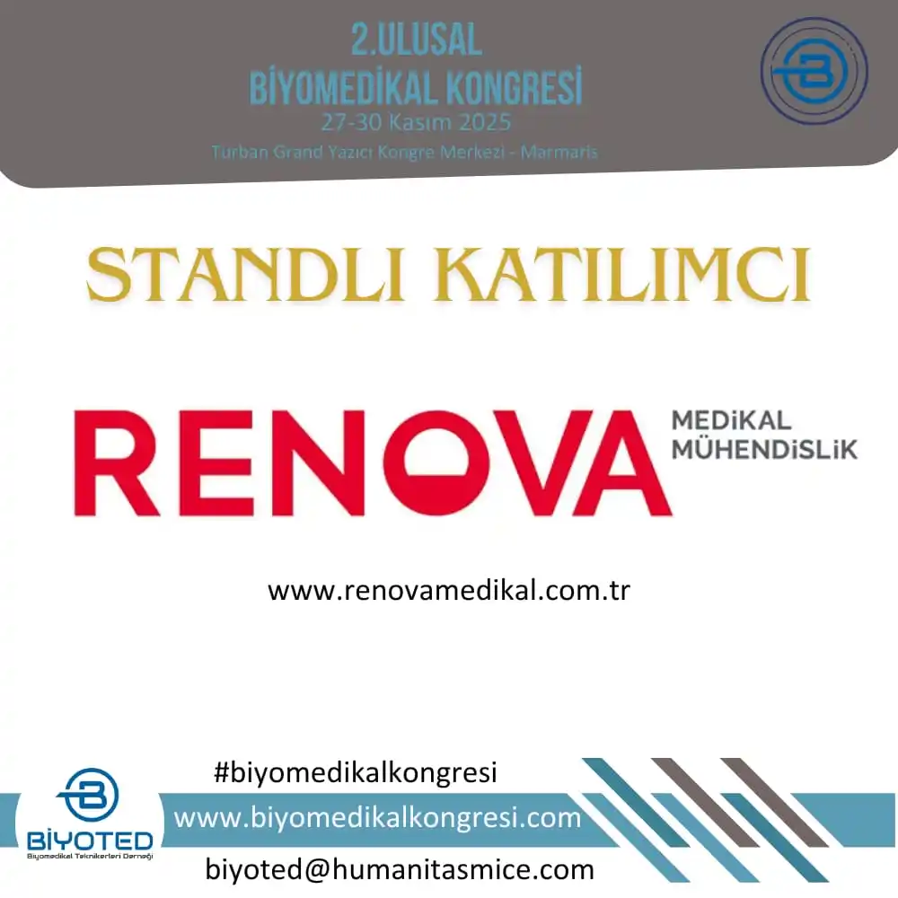Image from Biyomedikal: Renova Medikal,  2. Biyomedikal Kongresinde Standlı katılımcı olacaktı...