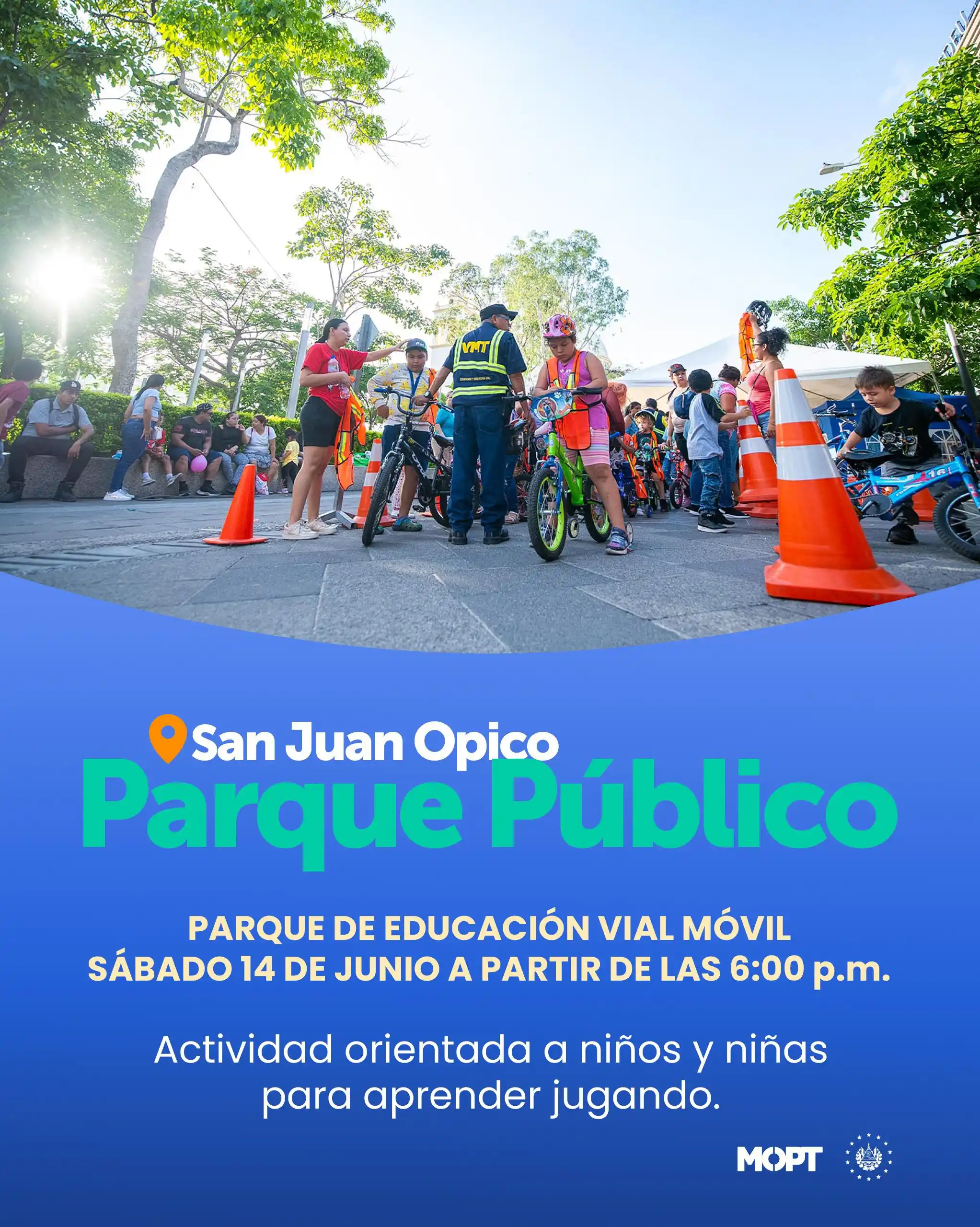 Image from VMT El Salvador : Seguimos llevando nuestro Parque de Educación Vial a diferentes plazas...