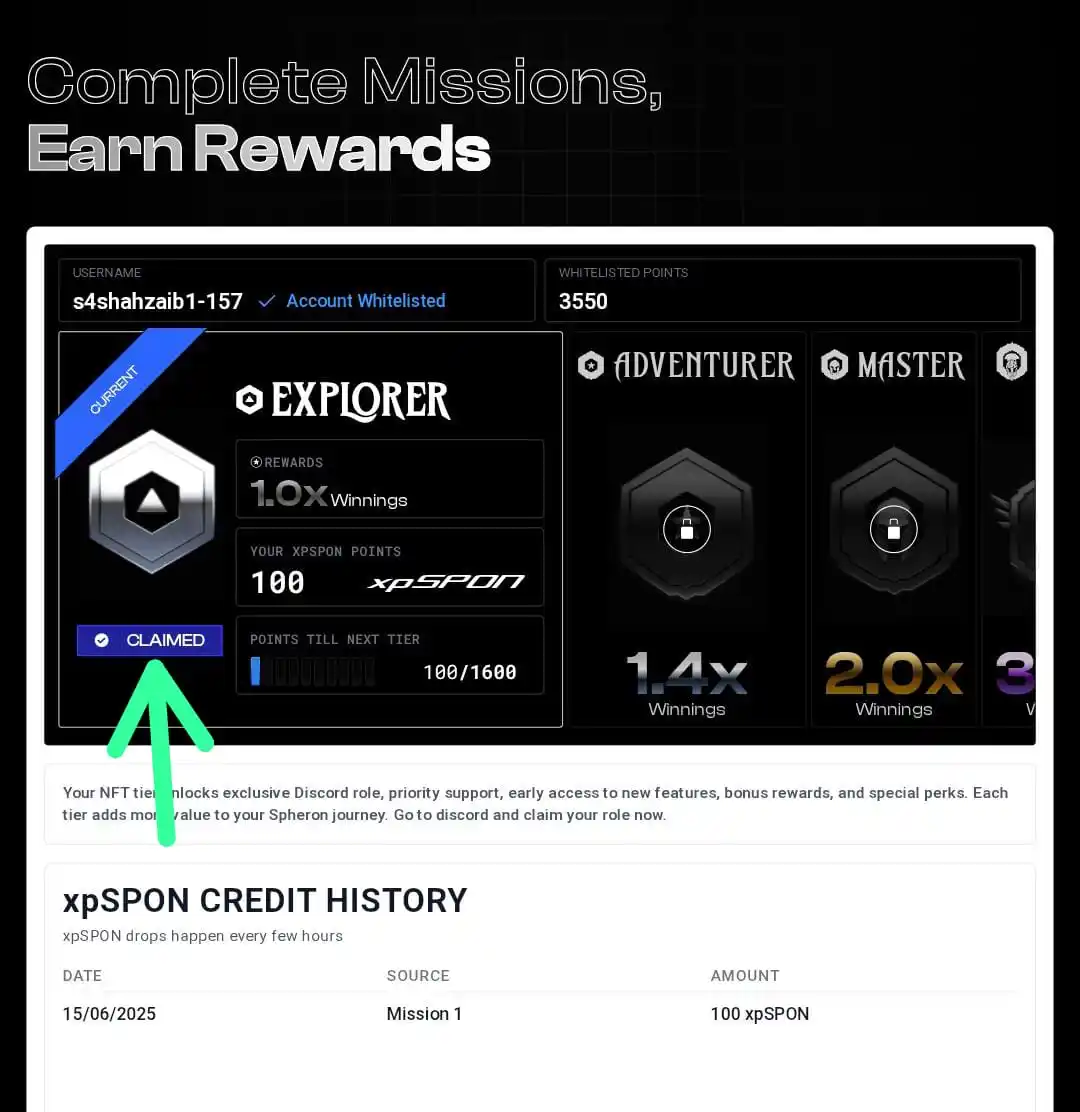 Image from Shahzaib ALi: 🎗️ *Spheron Airdrop Update* Claim Explorer NFT Free based on your Ra...