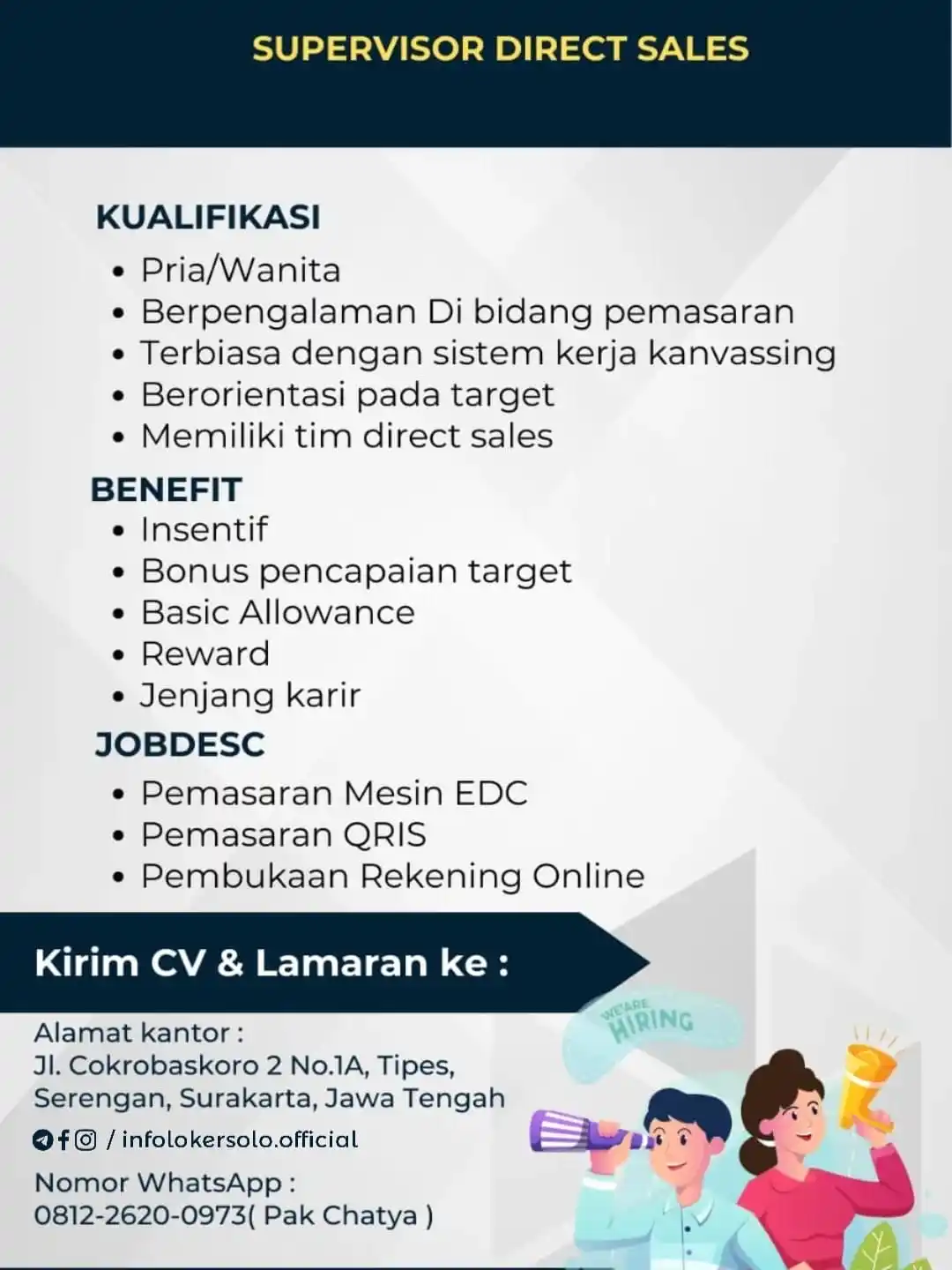 Info Loker Solo Raya (Official) post