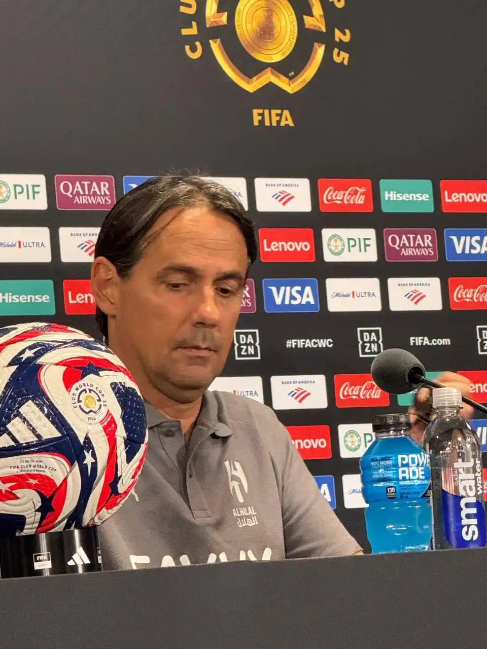 Image from نادي الهلال الرياضي          Alhilal FC: 🚨 سيميوني أنزاغي:  طريقة الونسو باللعب بالنسبة لي معروفة !  🚨🎙️ إنز...