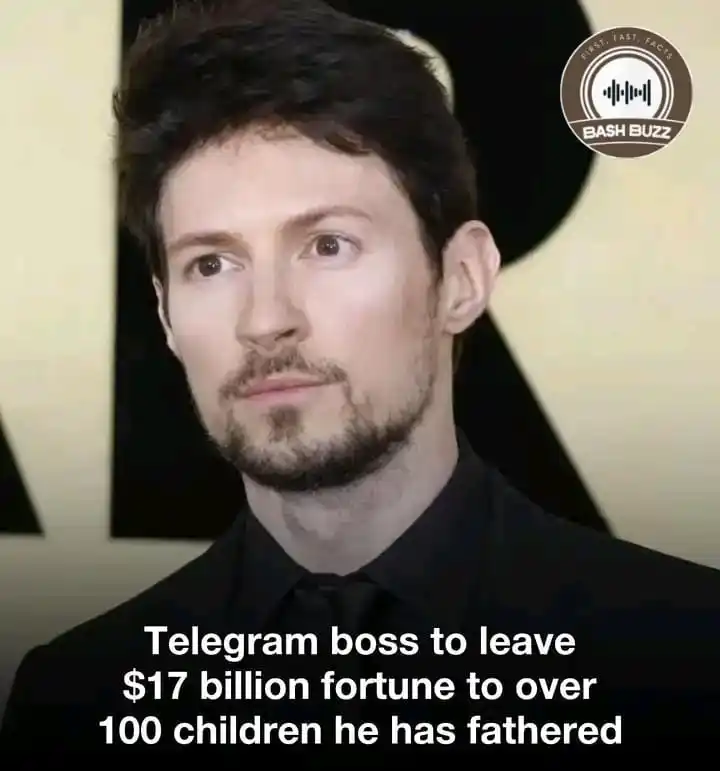 Image from BashBuzz: Telegram founder Pavel Durov revealed he has fathered over 100 childre...
