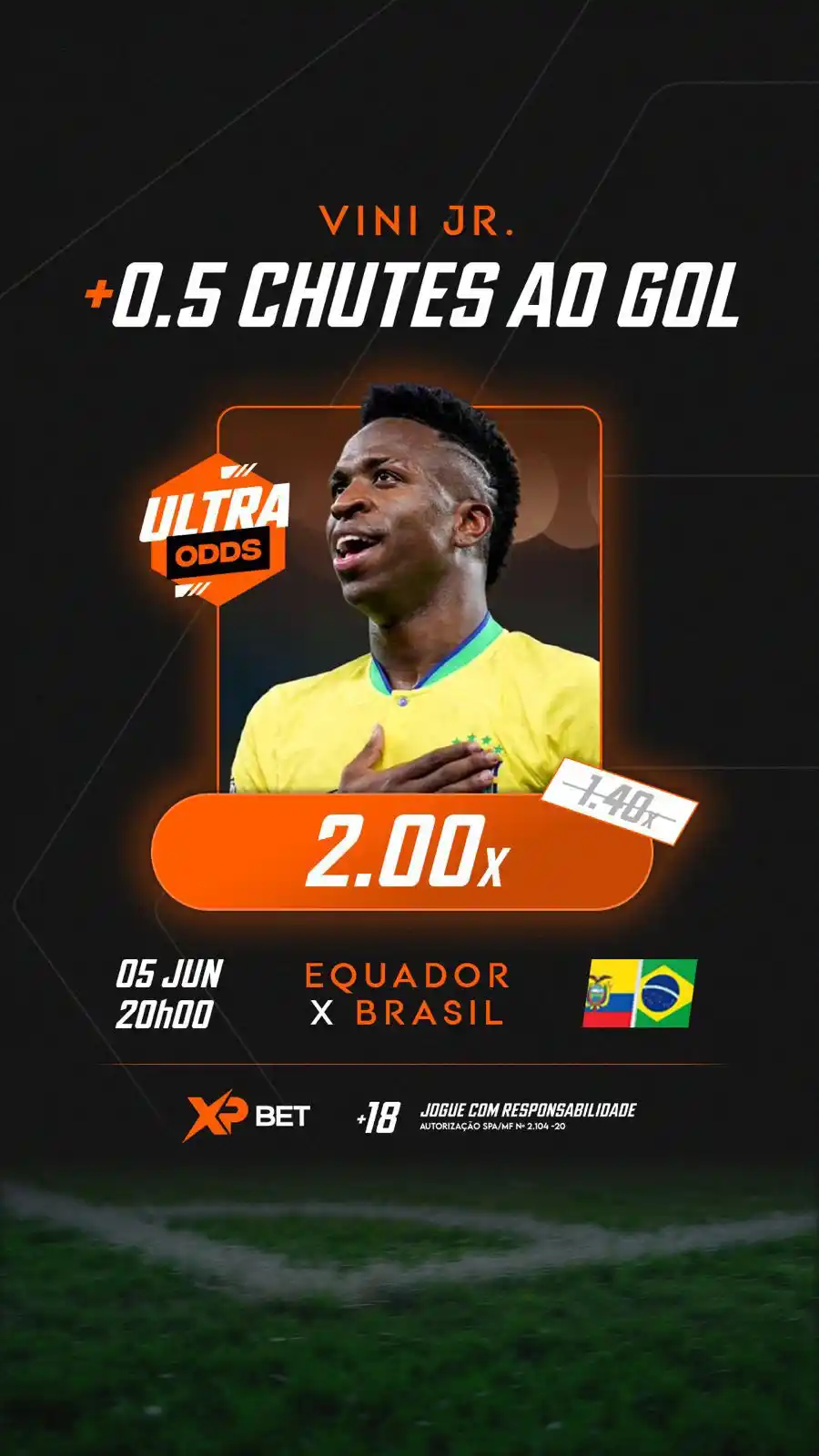 Image from XPBET: ULTRA ODD liberada! Brasil estreia com Ancelotti no comando e a XPBET...
