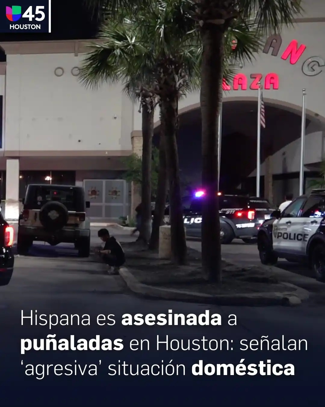 Image from Univision 45 Houston: Una hispana fue apuñalada y asesinada *en el área de Chinatown de Hous...