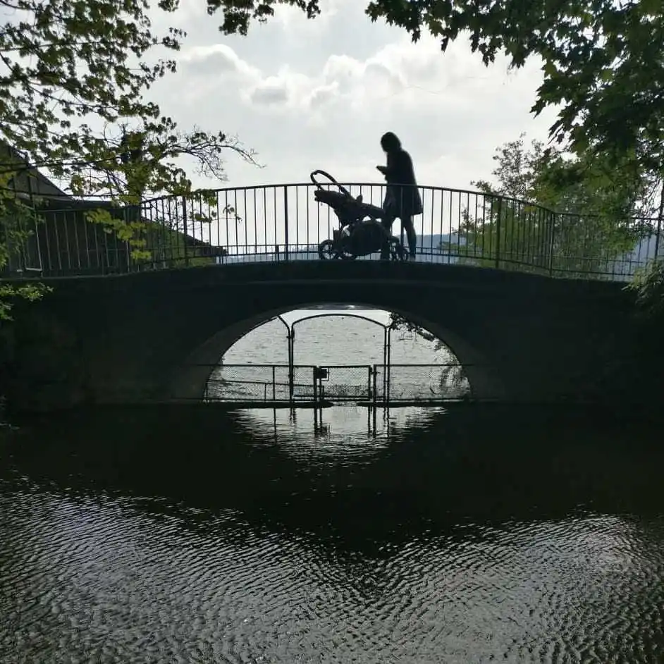 Image from Photo Exhibitions by Eddy & Friends: A cute little bridge in Zurich at Zurichhorn. _Majek shot it_...