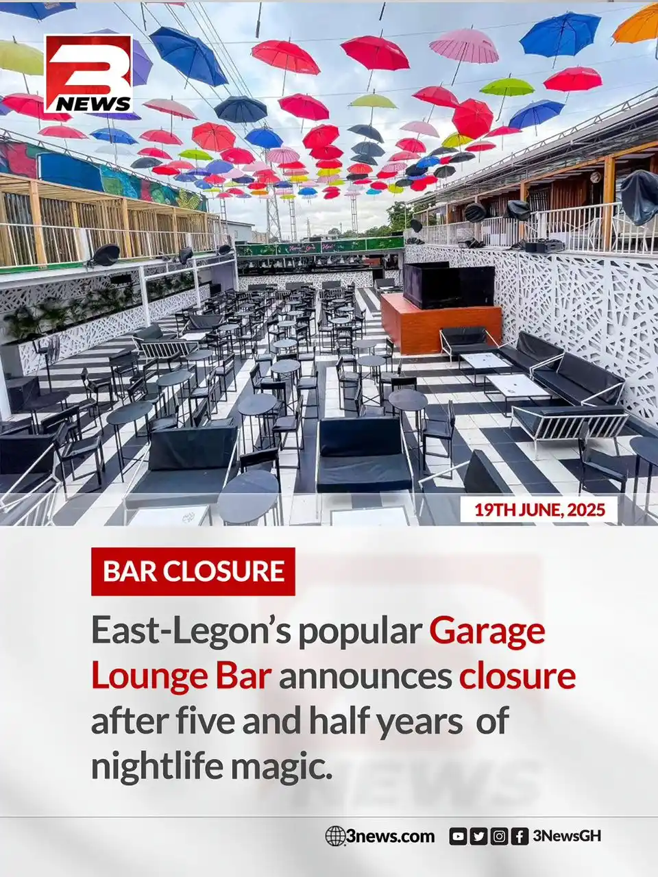 Image from TV3 Ghana: After over five years of unforgettable memories, music, and nightlife ...