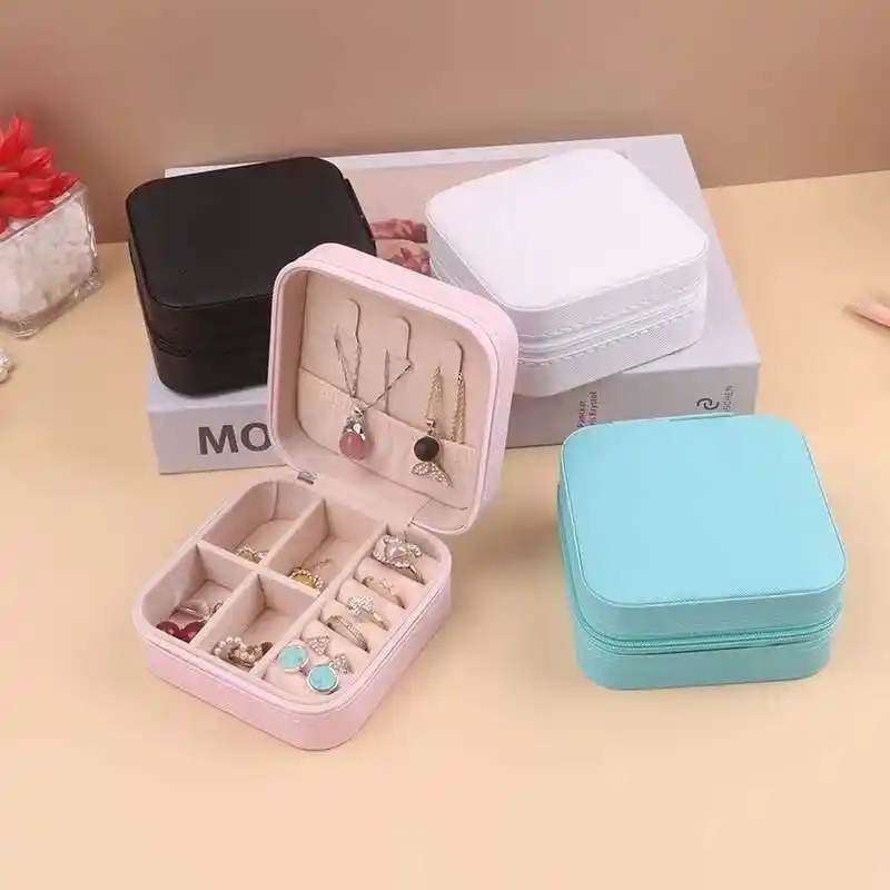 Image from BABI FINDS: 🔥 ANA1108 KIT 12 pcs Porta Jóias Portátil Caixinha Bolsa de Armazenam...