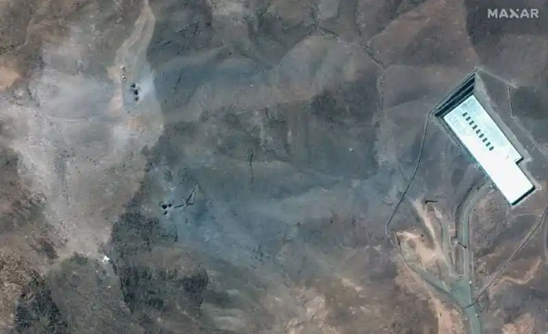 Image from أخبار الشام: أول توثيق لمنشأة فوردو النووية بعد استهدافها...