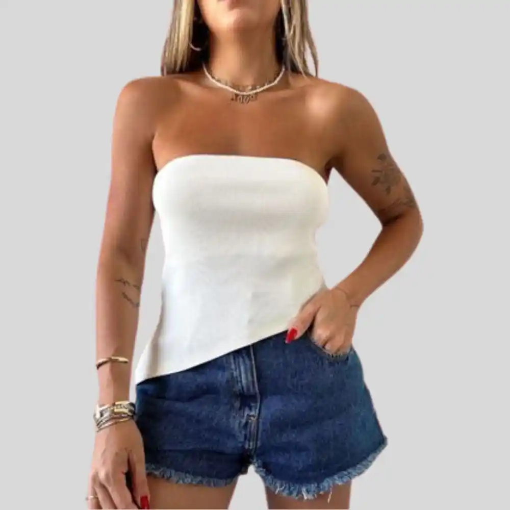 Image from BABI FINDS: 🔥 Blusa Tomara que Caia Assimétrica Canelada: O Ponto Alto da Moda Mo...