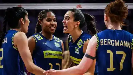 Image from Band.com.br: Brasil vence o o Canadá e mantém boa fase na Liga das Nações feminina ...