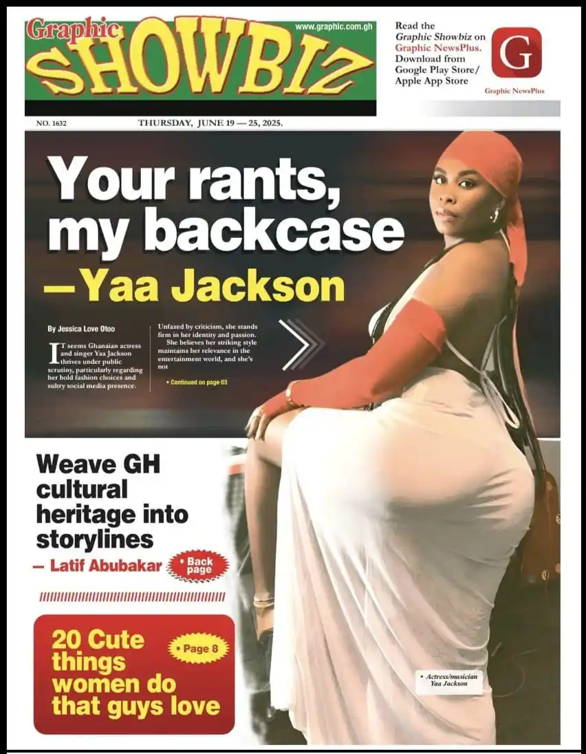 Image from TOP GHANA NEWS HEADLINES: Download today's edition of the Graphic Showbiz newspaper on the Graph...