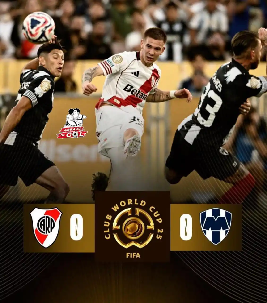 Image from 🏆⚽️ ABRAZO DE GOL 2025 ⚽️🏆: 🔥 EMPATE Y ARDE EL GRUPO...  🇦🇷 River Plate (4pts) empató 0-0 con �...