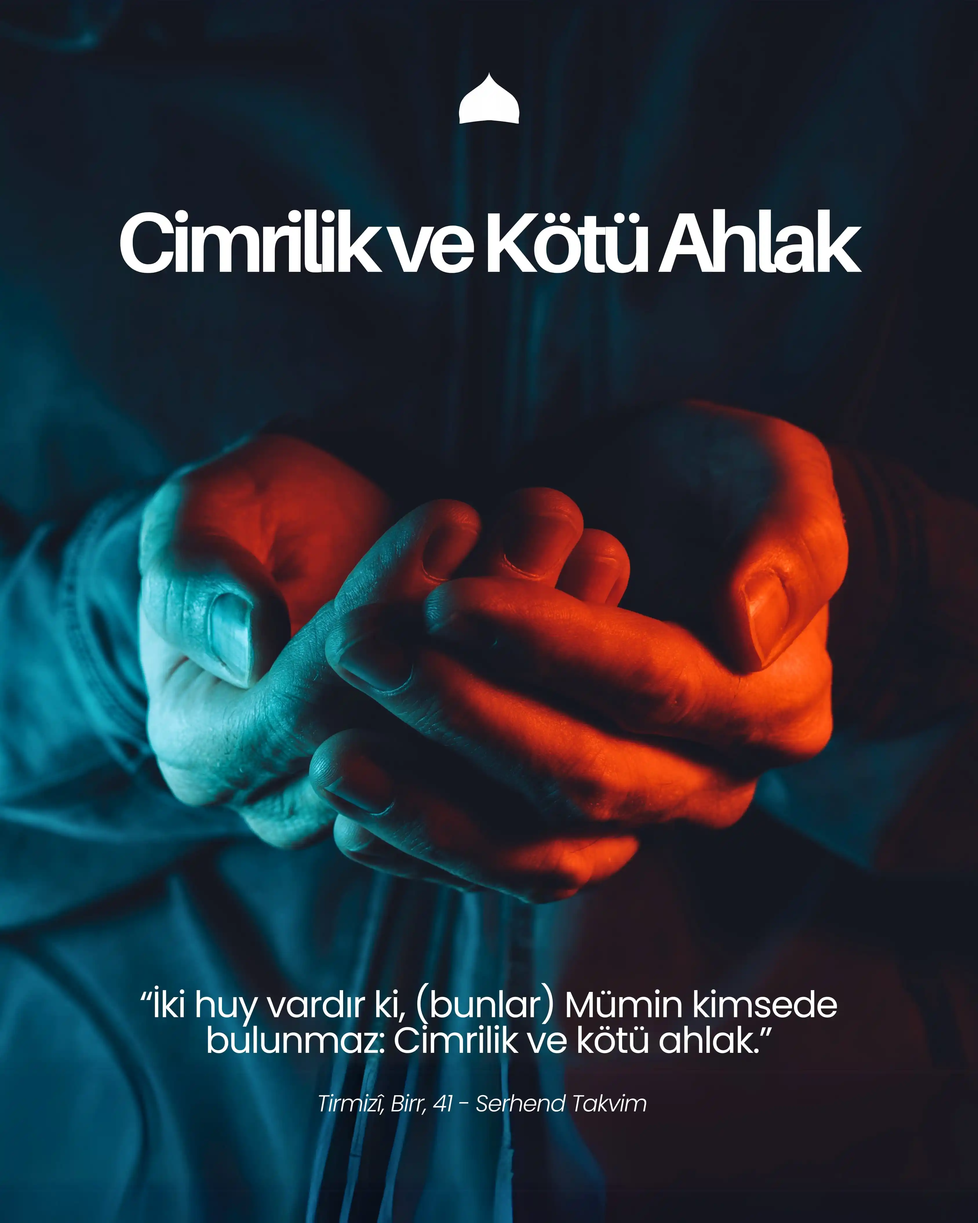Image from Ahiret Rehberi: İki huy vardır ki, (bunlar) Mümin kimsede bulunmaz: Cimrilik ve kötü a...