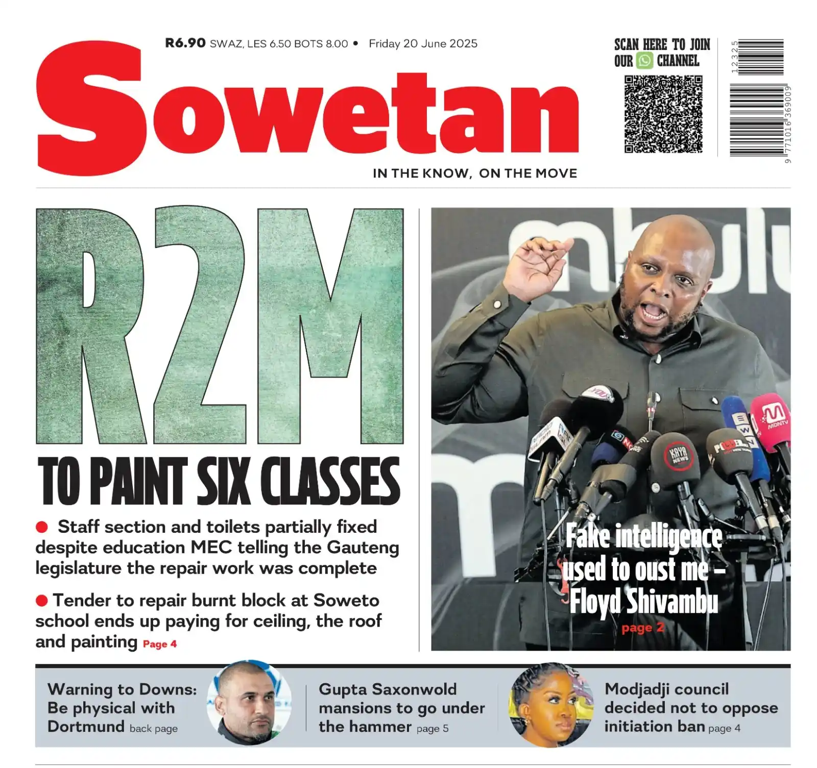 Image from SowetanLIVE : IN THE SOWETAN TOMORROW: ● Staff section and toilets partially fixed ...