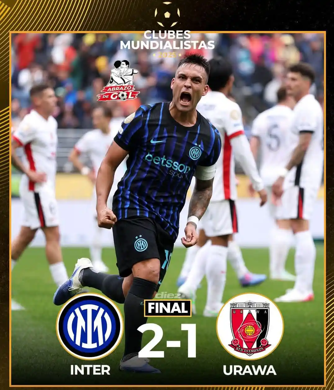 Image from 🏆⚽️ ABRAZO DE GOL 2025 ⚽️🏆: 🔥 INTER SACÓ CHAPA Y METIÓ UN TRIUNFO AGÓNICO 🔝 Lo dio vuelta y le ...