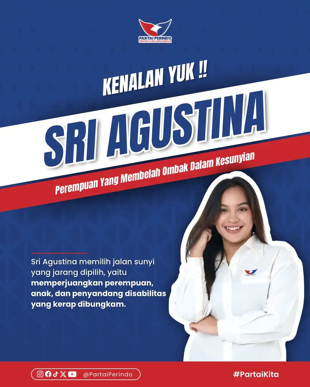 Image from Partai Perindo: Kenalan yuk!✨  Kak Sri Agustina, seorang pegiat sosial, pencinta laut ...