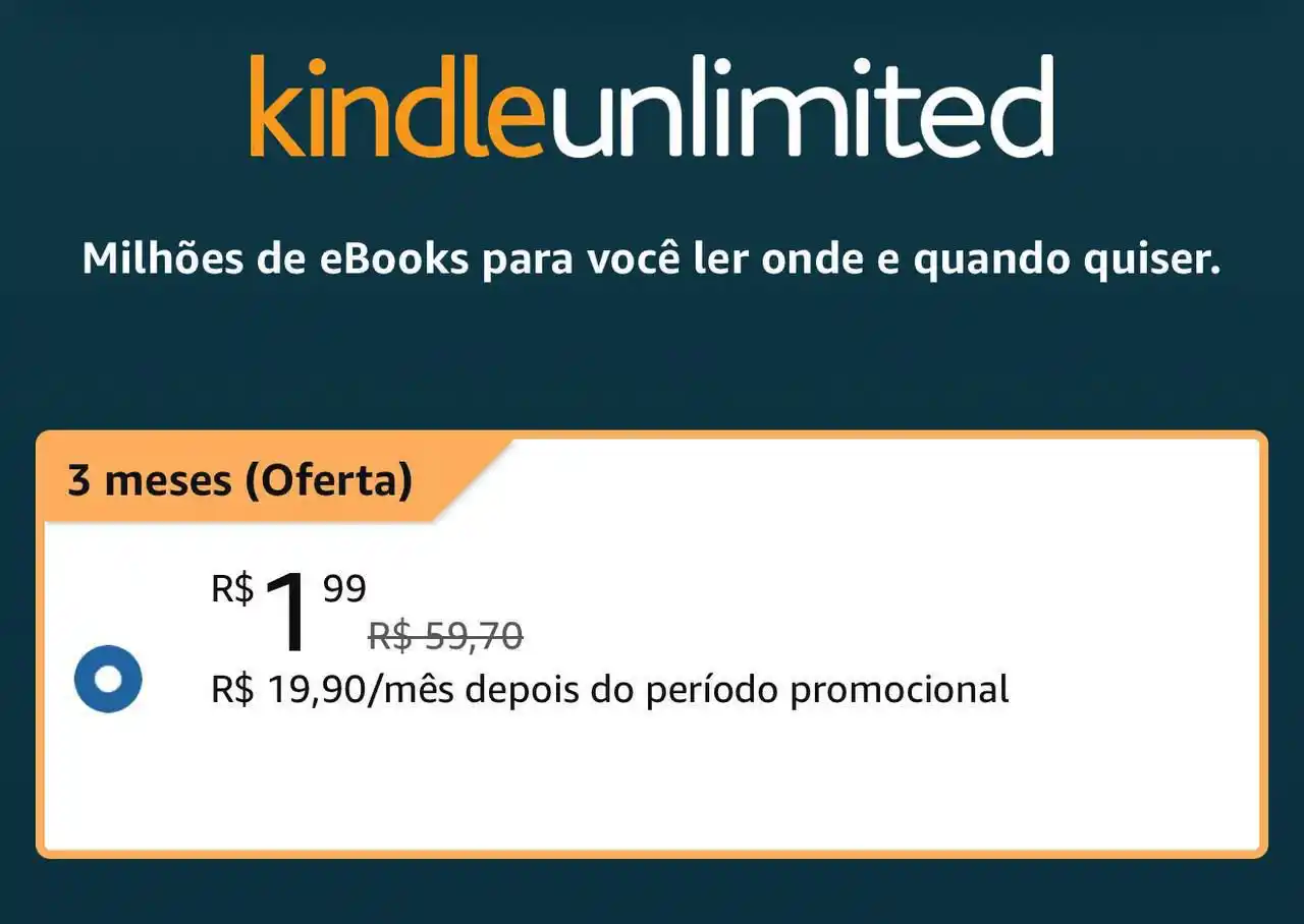 Image from Promo de Livros 📚💜 Ofertas e Cupons : 🚨 KINDLE UNLIMITED LIBERADO! É a primeira vez que a oferta fica dispo...