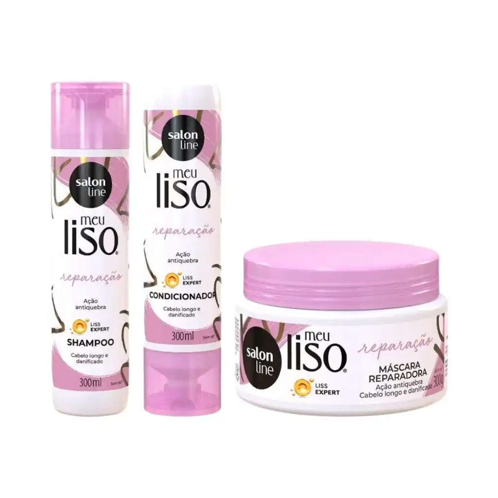 Image from BABI FINDS: 🔥 Kit Meu Liso Muito + Longo com Máscara de Hidratação Salon Line De...