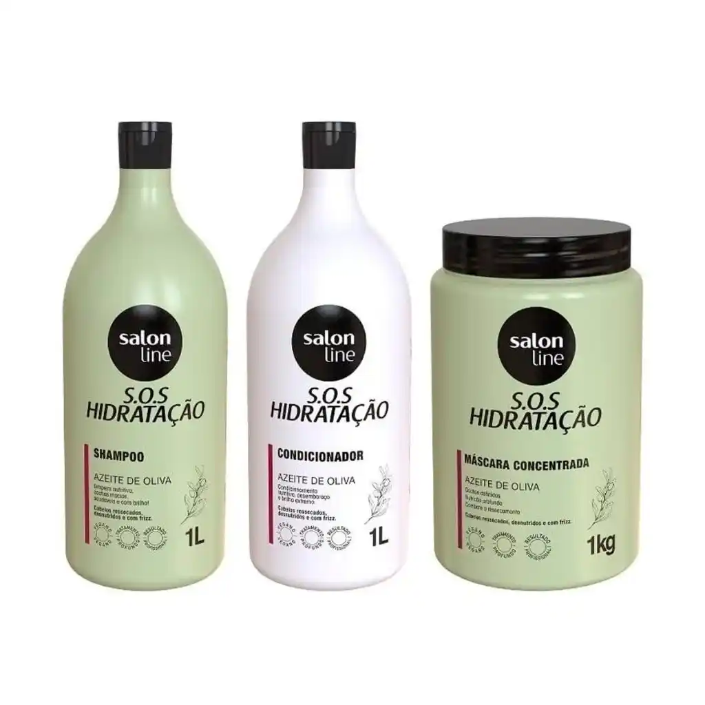 Image from BABI FINDS: 🔥 Kit SOS Hidratação Ultra Cachos com Máscara de Hidratação Salon Lin...