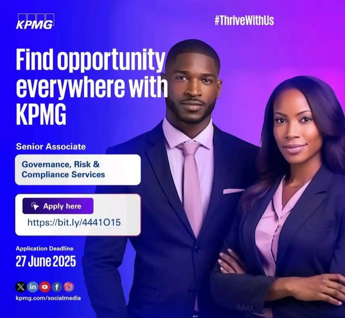 Image from SAMUEL OTOO: *KPMG* is Seeking to employ senior associate in Governance , Rick & Co...