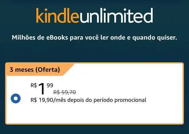 Image from Promo de Livros 📚💜 Ofertas e Cupons : 📚 Lembrete diário do achado! Ainda não garantiu os 3 meses de Kindle ...