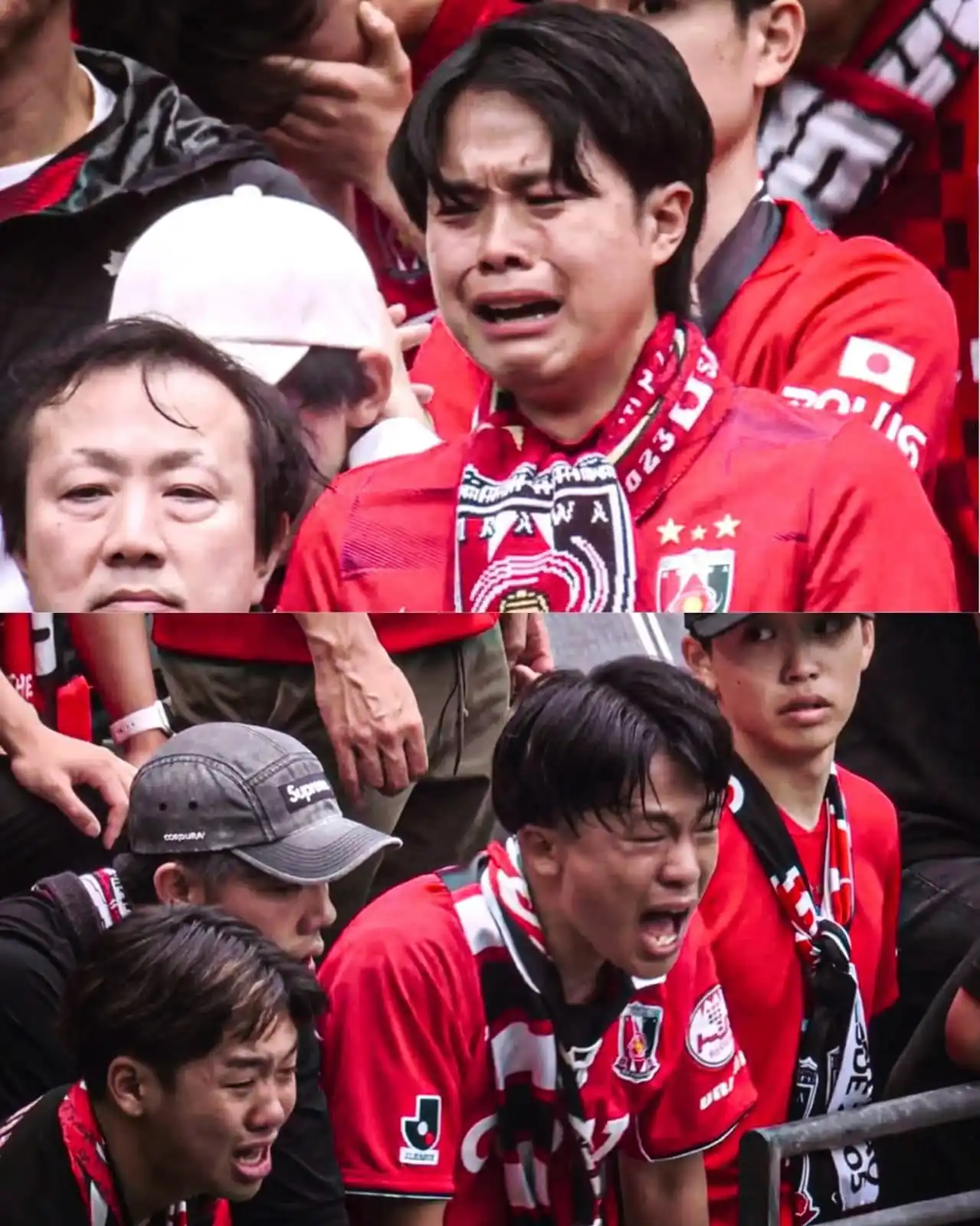 Image from 🏆⚽️ ABRAZO DE GOL 2025 ⚽️🏆: LO MÁS TRISTE DEL DÍA 🥲🇯🇵  Los aficionados del Urawa Reds rompieron...