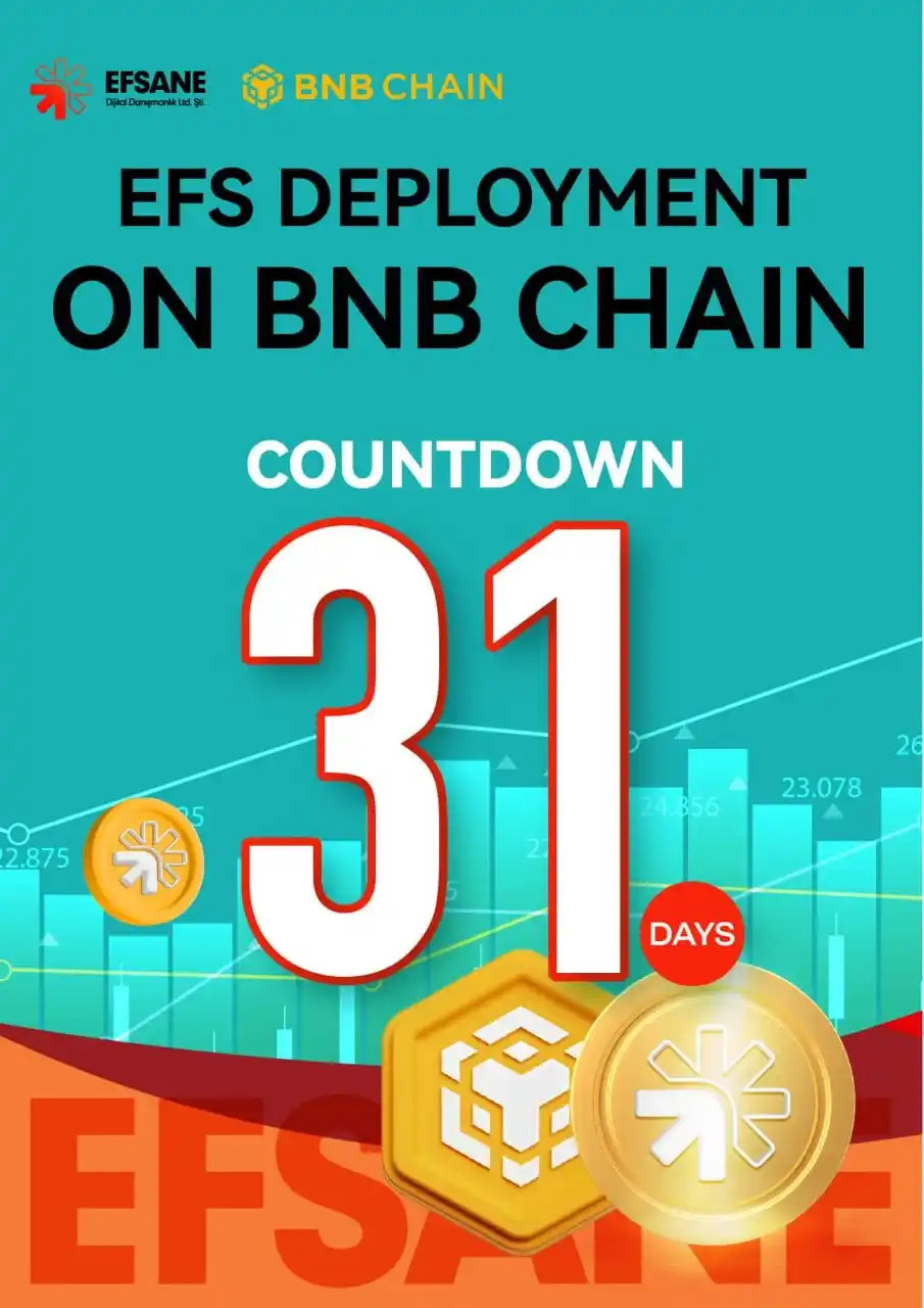 Image from EMMY CRYPTO OFFICIAL CHANNEL: ⏳ Only 31 days left until EFS is officially deployed on Binance Chain!...