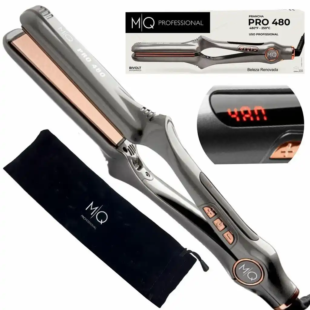 Image from BABI FINDS: 🔥 Prancha Cabelo Profissional Mq Pro480º F Chapinha Titanium bivolt  ...