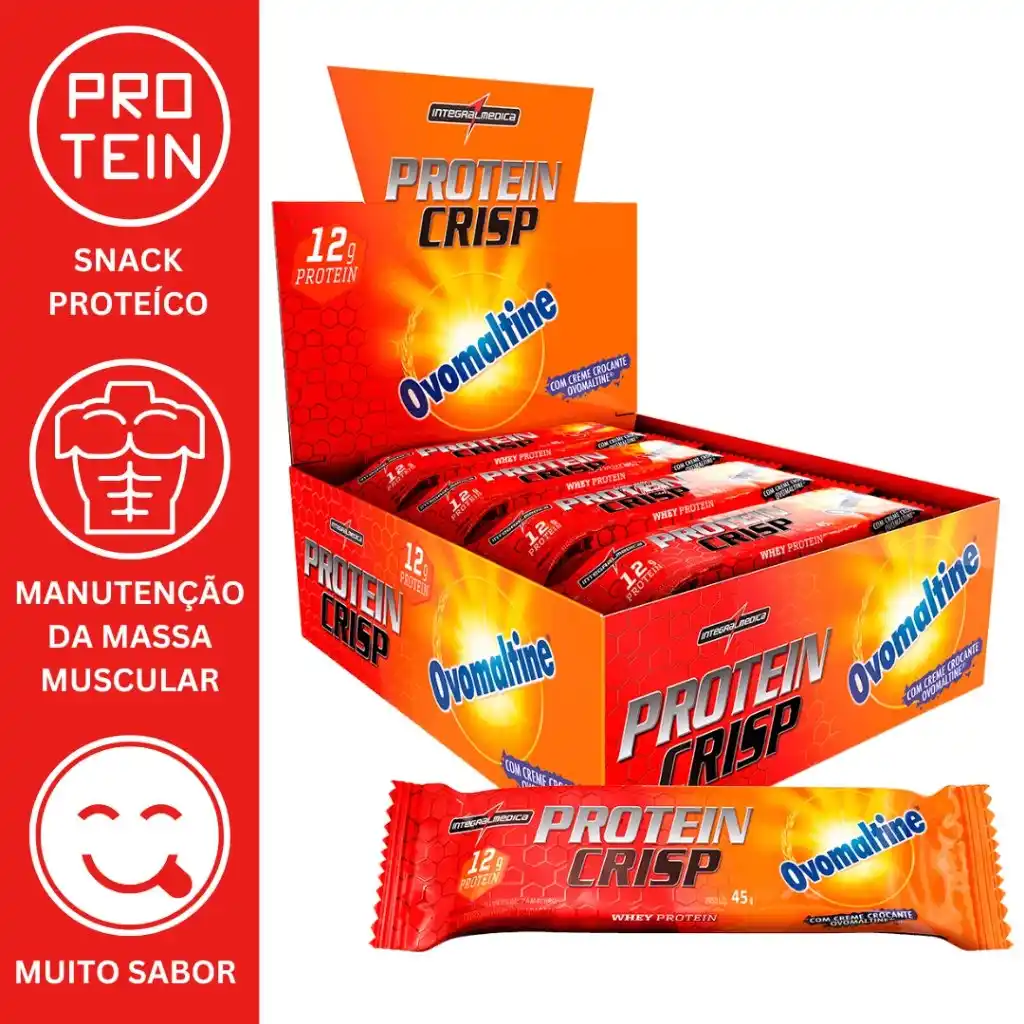 Image from BABI FINDS: 🔥 PROTEIN CRISP BAR 12UN 45G - INTEGRALMEDICA De R$ 101,00 💰 *Por R...