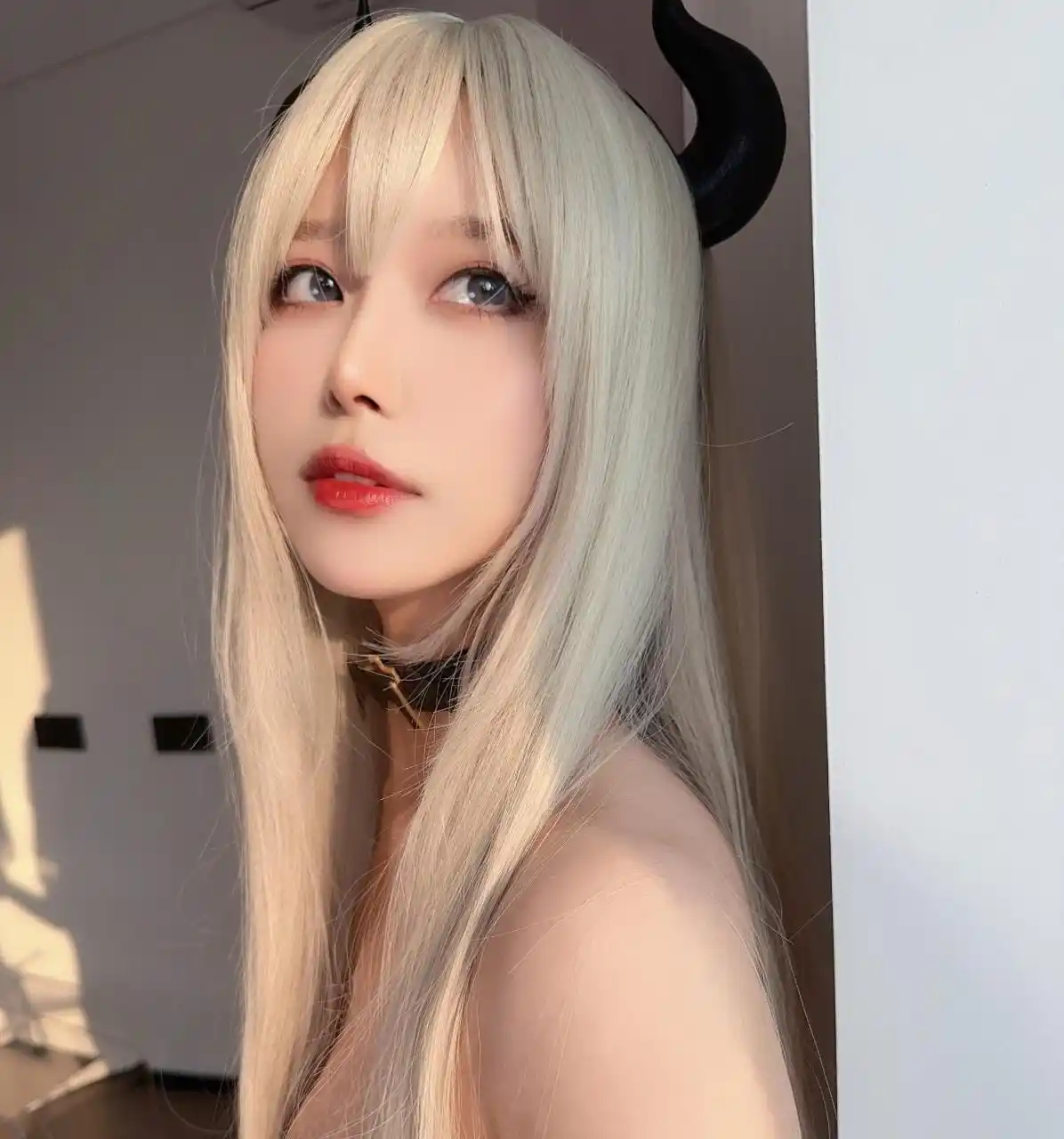 Image from Gudang Cosplay: PuddingNice (プリンちゃん) – Halloween Demon Size: 528MB Link: https://e.vg/...