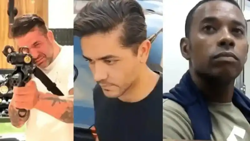 Image from Band.com.br: Robinho, Thiago Brennand e Fernando Sastre não terão "saidinha temporá...