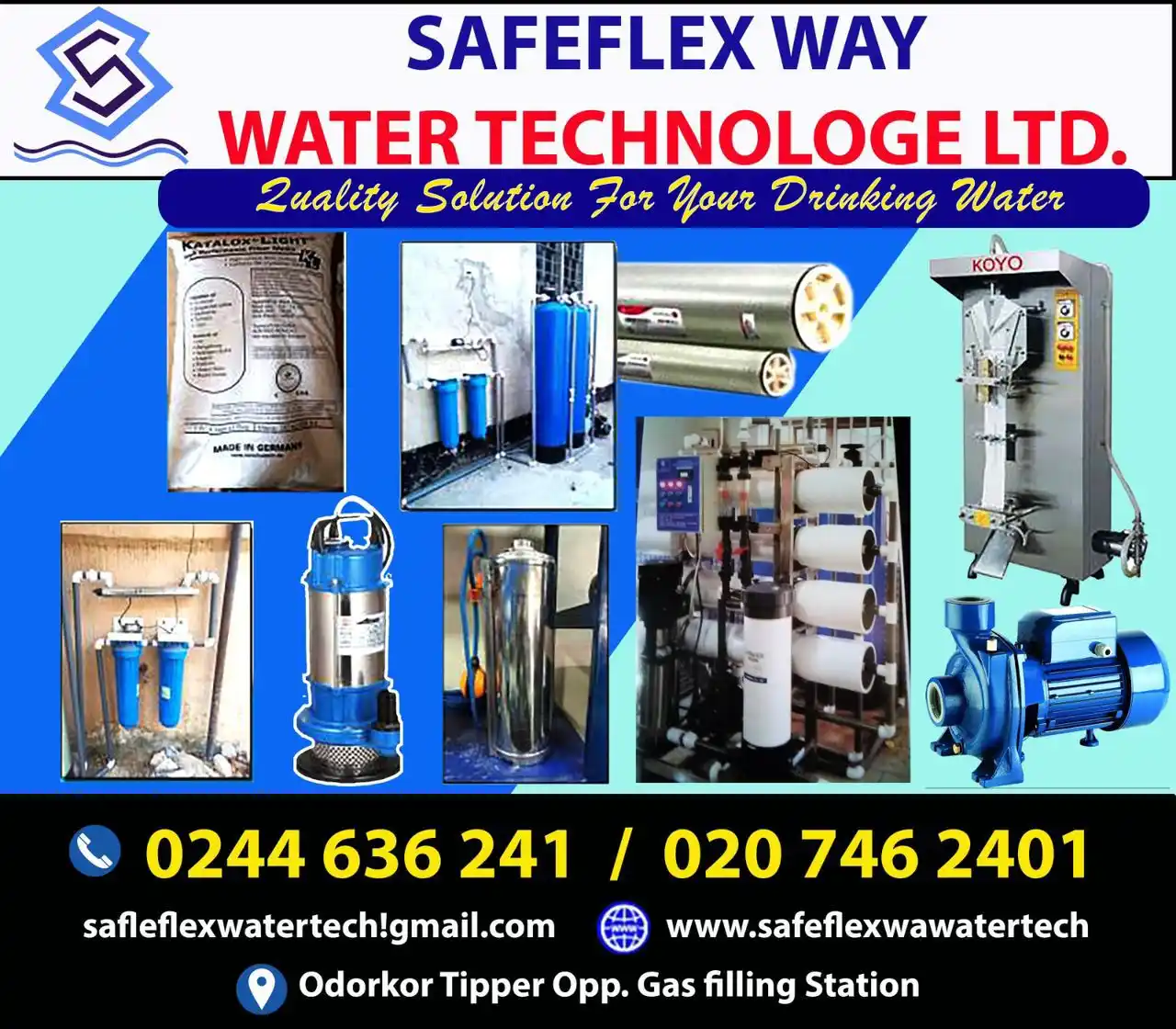 Image from TOP GHANA NEWS HEADLINES: *SAFEFLEX WAY WATER TECHNOLOGY LTD* We are into water treatment: Rive...