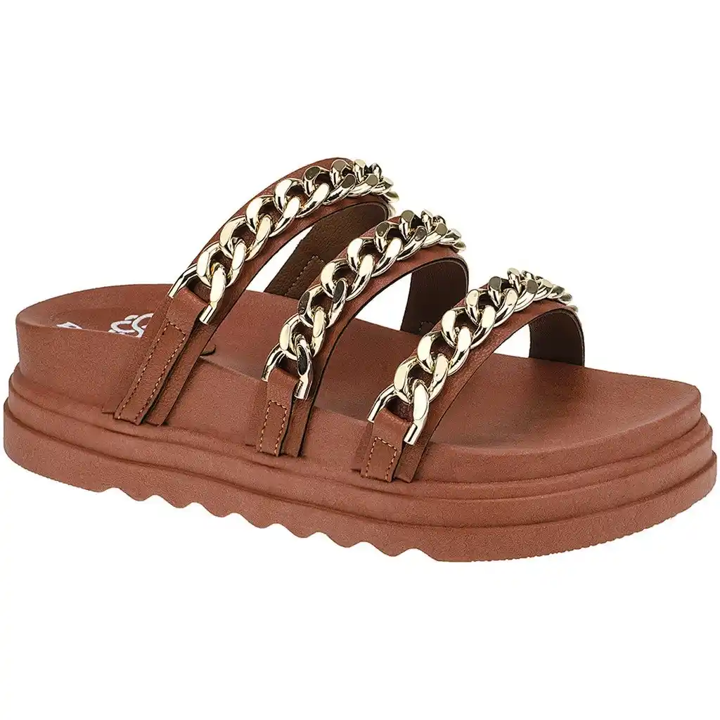 Image from BABI FINDS: 🔥 Sandália Tamanco Feminina Papete Birken Flat Corrente Confortável N...