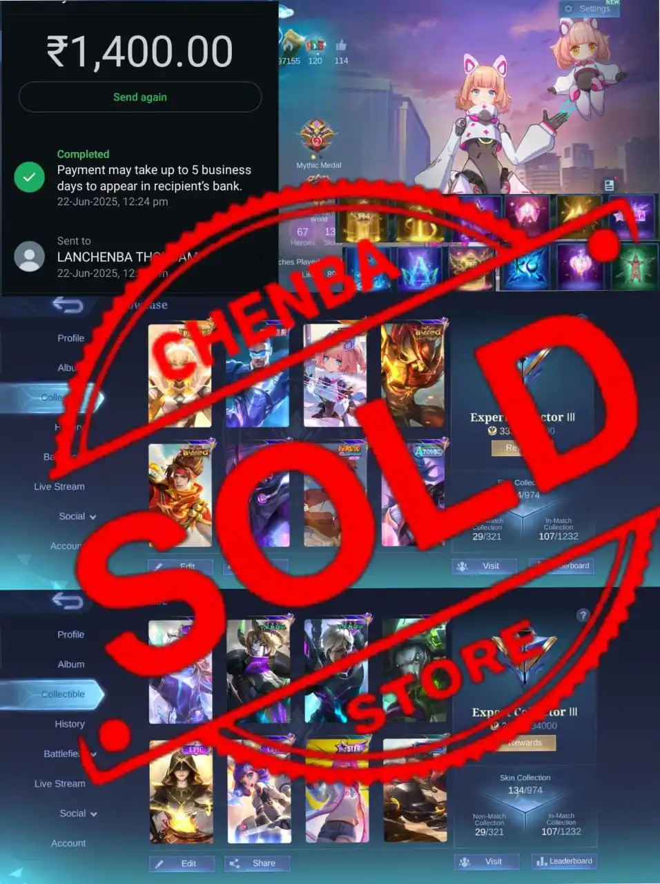 Image from 𝐈𝐍𝐓𝐄𝐑𝐍𝐀𝐓𝐈𝐎𝐍𝐀𝐋 𝐃𝐄𝐀𝐋𝐒🛒 🇮🇳🇮🇩🇵🇭🇧🇷🇵🇰: *❌SOLD OUT❌* Thanks for trusting Chenba 😊  Keep buying ❤️...