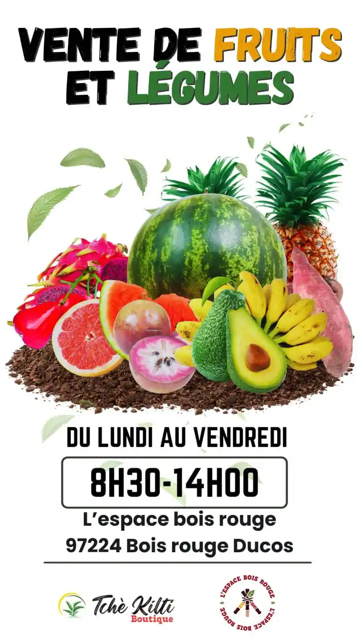Image from 🔴🟢⚫️🆂🅰 🅺🅸 🅵🅴🆃 🅵🅴🆃 🅼🅰🆃🅽🅸🅺🌴: 🌿 Tchè Kilti Boutique – Fruits et légumes frais et de saison à Ducos ...