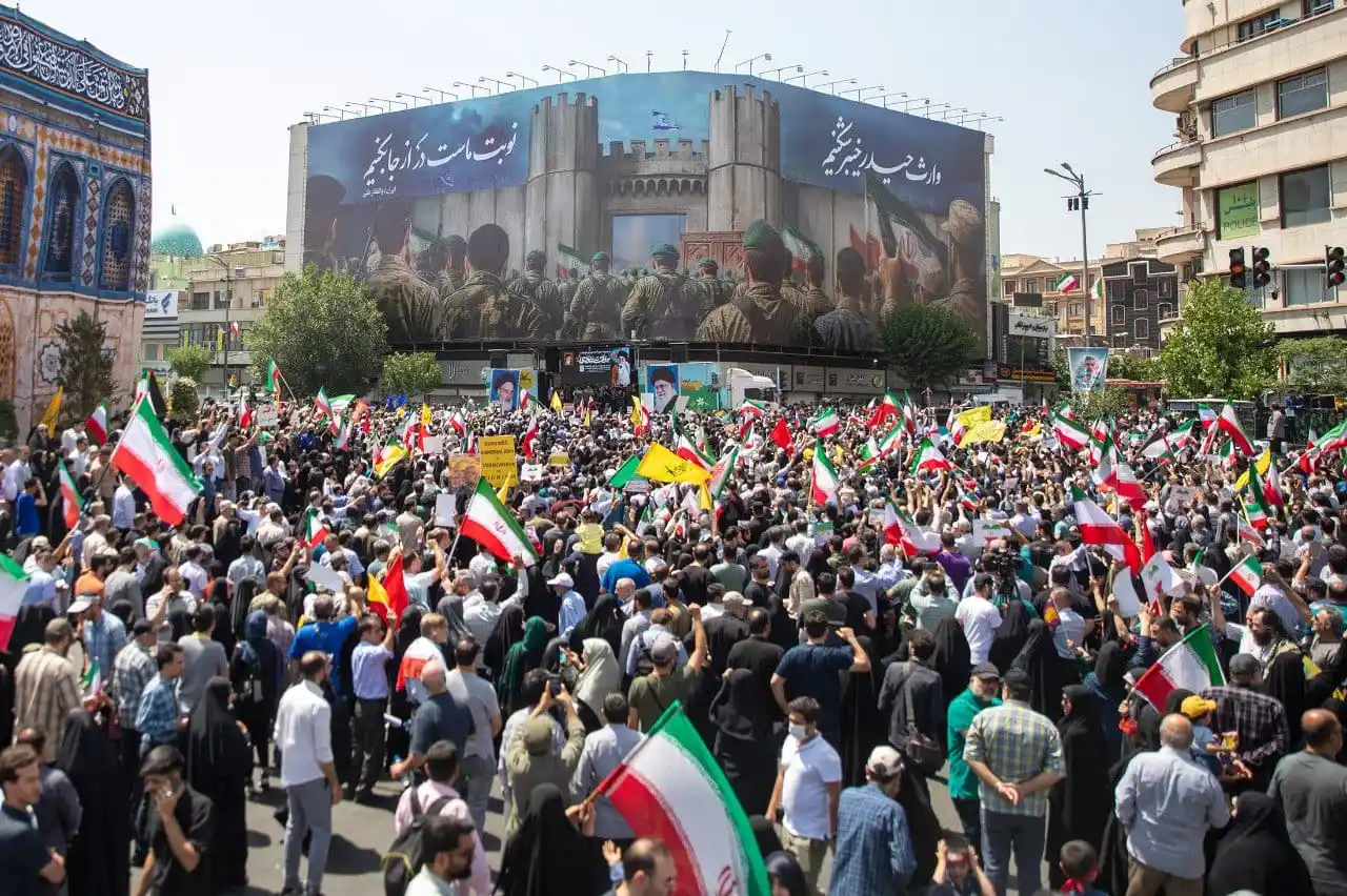 Image from NDTV Profit: *US ENTERS IRAN–ISRAEL WAR* Israel-Iran trade fresh blows as US bomb...