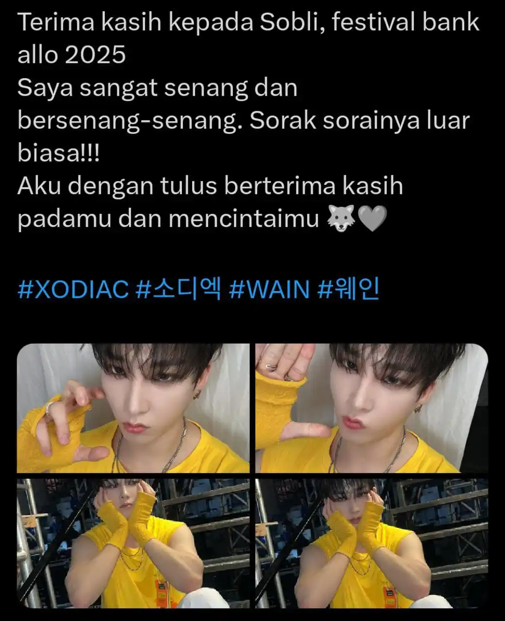 Image from XODIAC WIFE💋: WAIN X UPDATE!🐺  Click here 👉 https://x.com/XODIAC_MEMBERS/status/19...