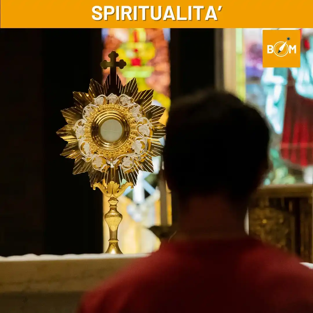 Image from La Bussola Network: ADORARE PER CREDERE: per trovare Cristo bisogna cercarlo nel tabernaco...