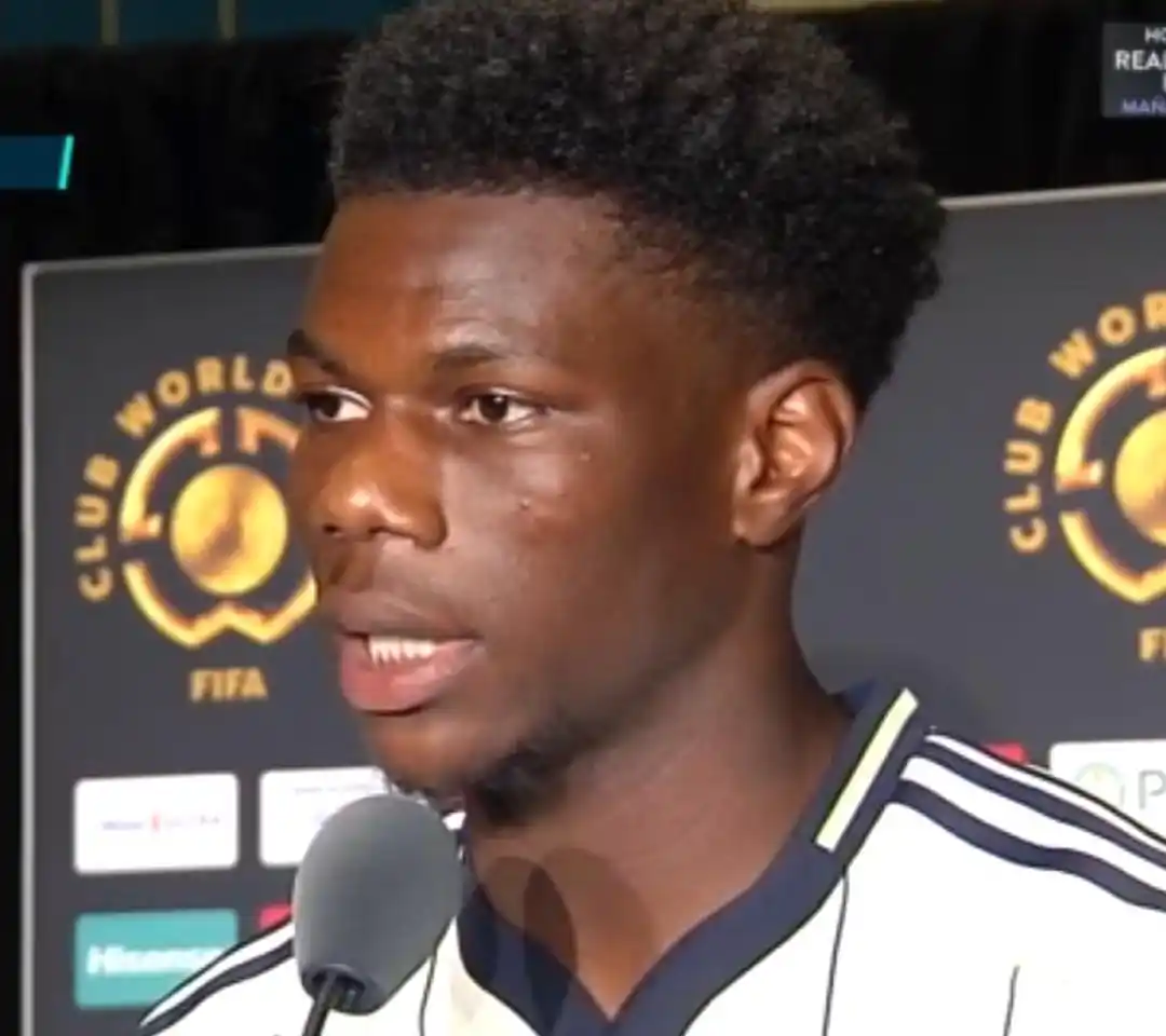 Image from GLOBAL SPORTS NEWS ✅: Aurélien Tchouaméni: "It was really difficult for us to watch the Cham...