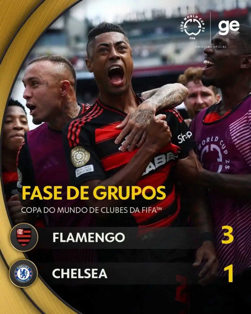 Image from BRAZIL FANS KERALA: 🚨🇧🇷 Flamengo came back from one nil down to beat Chelsea 3-1.   Onc...
