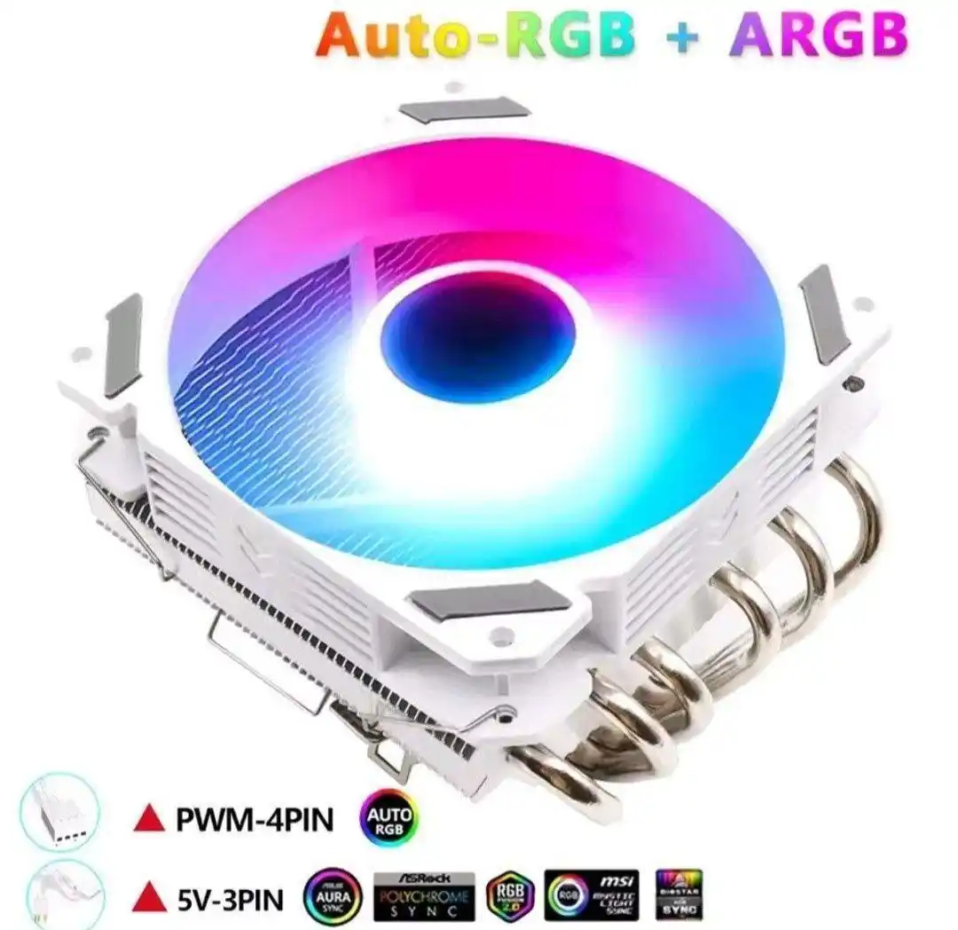 Image from PC DO RAFA OFERTAS: CPU COOLER WOVIBO 6 HEATPIPES LOW PROFILE (UNIVERSAL). Ótimo para plac...