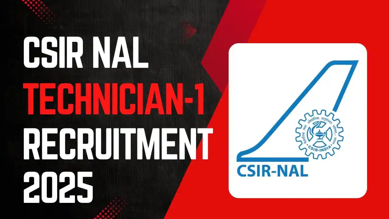 Image from 𝗜𝗻𝗱𝗶𝗮'𝘀 𝗚𝗼𝘃𝘁 𝗝𝗼𝗯 𝗡𝗲𝘄𝘀 𝗣𝗼𝗿𝘁𝗮𝗹: *⚜️ CSIR NAL Technician-1 Online Form*  काउंसिल ऑफ साइंटिफिक एंड इंडस्...