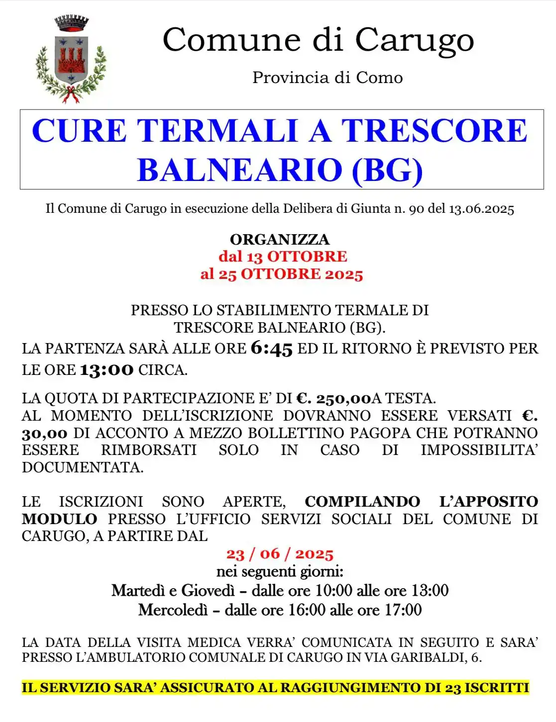 Image from Comune di Carugo: ππ¨π₯π π§ππ₯π πππ π π§π₯ππ¦ππ’π₯π ππππ‘πππ₯ππ’π§π»ββοΈβ¨...