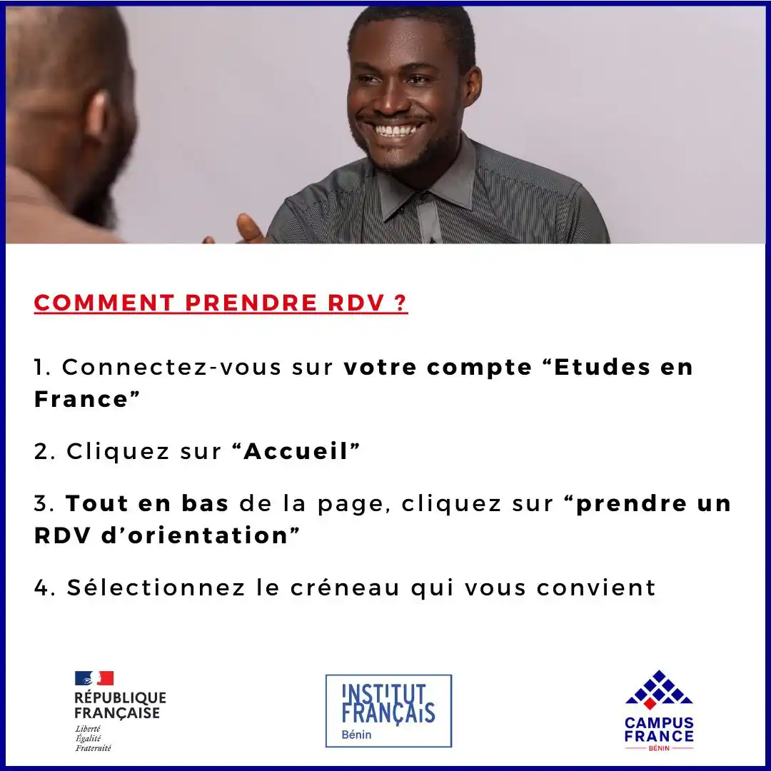 Image from Campus France Bénin 🇫🇷 🎓🇧🇯: 📣 Élaborez votre projet d'études en cohérence avec vos motivations a...