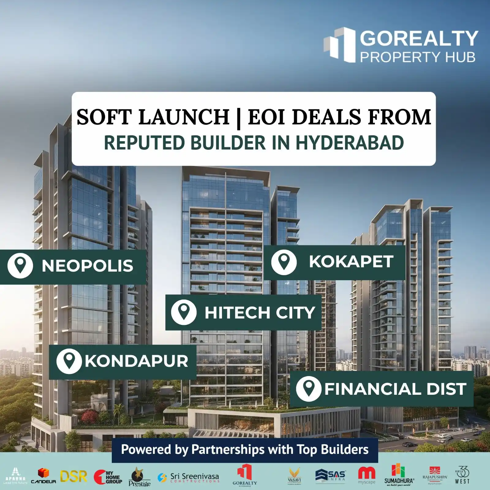 Image from GoRealty Property Hub Hyderabad | Leading Investment Destination!: *📢 EXCLUSIVE ALERT! – SOFT LAUNCH & EOI OFFERS 📢* Top Builder Projec...