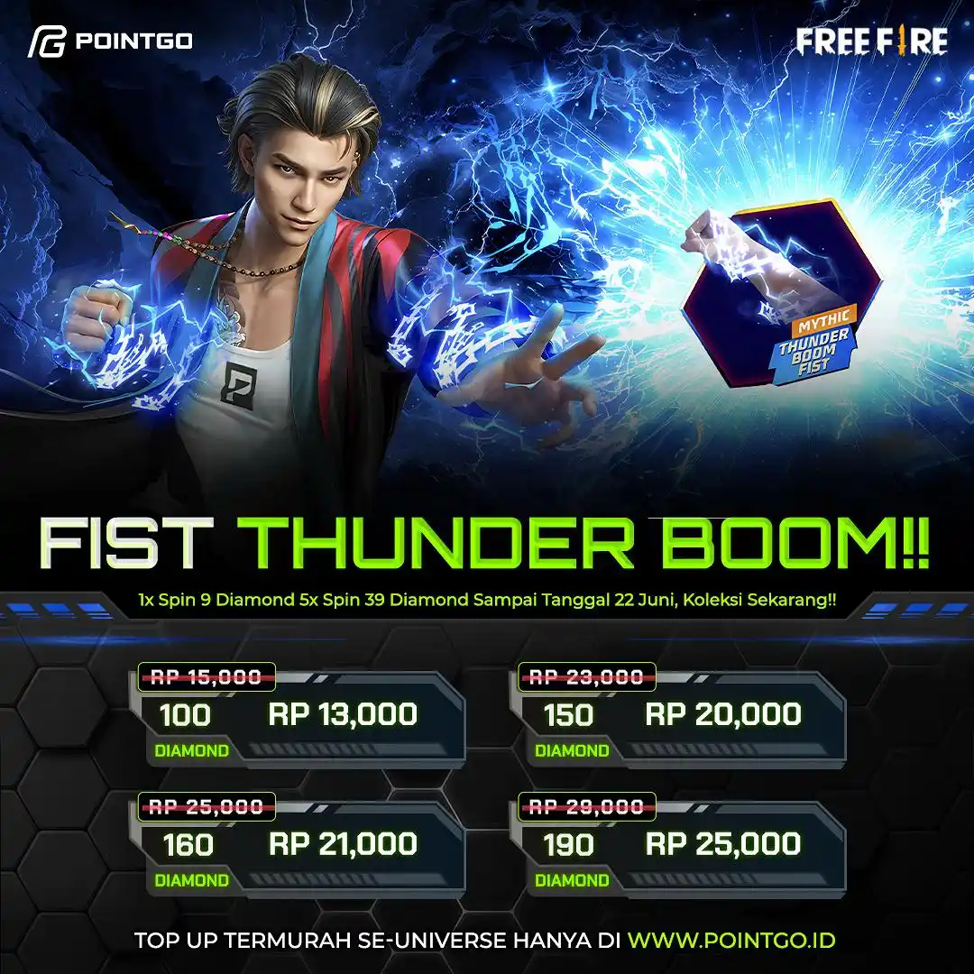 Image from POINTGO: *FIST THUNDER BOOM!*⚡  Pragos! Udah siap ngerasain tinju paling mengge...