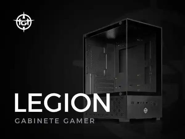 Image from PC DO RAFA OFERTAS: Gabinete Gamer Tgt Legion, Mid-tower, Lateral De Vidro Preto  R$ 115 C...