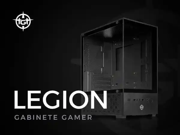 Image from PC DO RAFA OFERTAS: Gabinete Gamer Tgt Legion, Mid-tower, Lateral De Vidro Preto R$ 115 C...